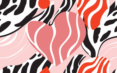 Abstract background poster. Good for fashion fabrics, postcards, email header, wallpaper, banner, events, covers, advertising, and more. Valentine's day, women's day, mother's day background.
