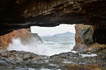 cave in the sea