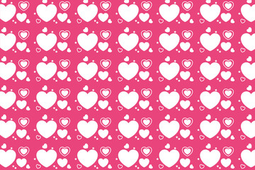 Heart pattern, Valentine's Day seamless pattern, Valentine's Day background.