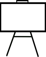 Whiteboard line icon.. Editable vector design.