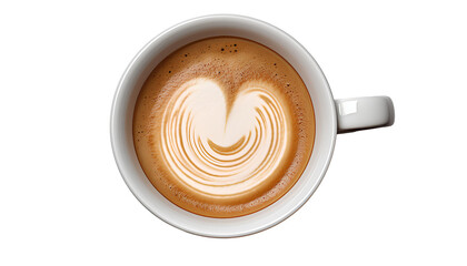 cup of coffee png. cup of cappuccino png. cup of white coffee top view png. coffee cup full of coffee bird's eye view isolated. coffee with milk png