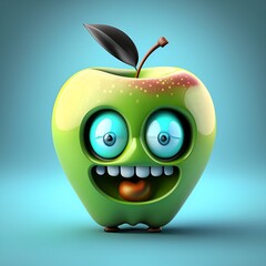 3d apple with an apple