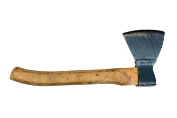 ax on isolated white background. Tools. Top view.