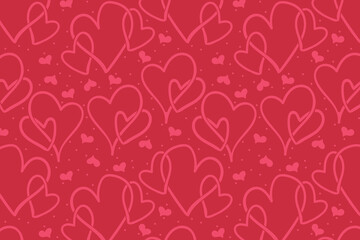 Heart pattern, Valentine's Day seamless pattern, Valentine's Day background.