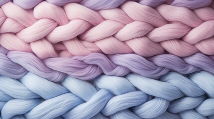 Texture of pink, purple, pastel, blue wool knit. knitted background. knitwear for background, wallpaper, wrapping paper