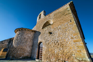 St. Miguel hermitage in Maderuelo. Segovia. Spain. Europe.