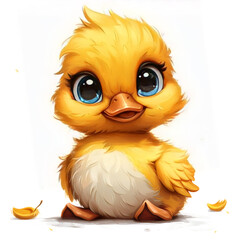 Fototapeta premium Cute Vector Images of Ducklings