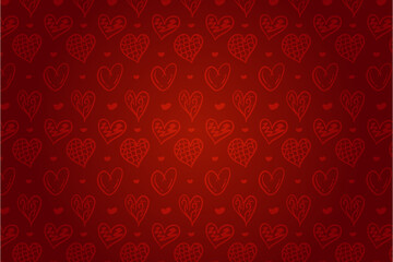 Heart pattern, Valentine's Day seamless pattern, Valentine's Day background.
