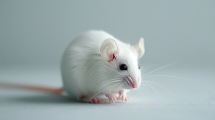 white rat in a laboratory background