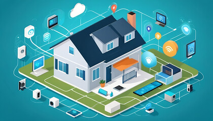 The-concept-of-the-Internet-of-Things-with-an-image-of-a-smart-home--featuring-various-connected-devices-and-appliances-AI