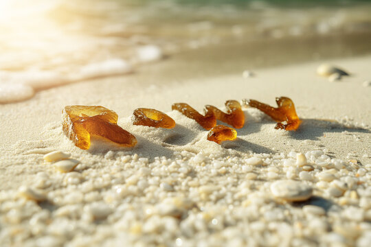 Photo of Rowy town name made on the beach sand