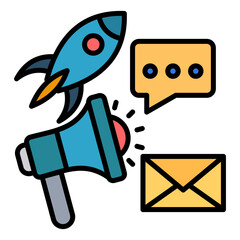 Publicity Campaign Icon Element For Design