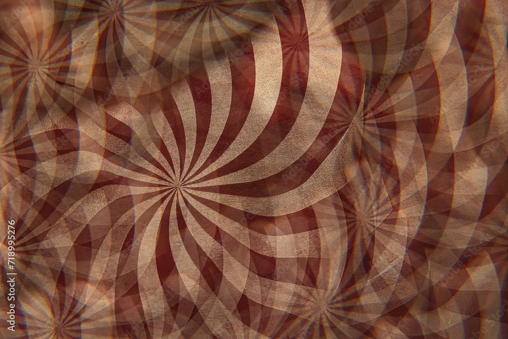 Poster a spiral pattern multiple image abstract in red