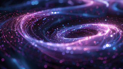 Raw Style: Swirling Neon Streams of Synthetic Life