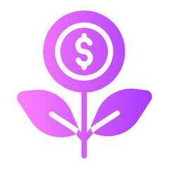 money gradient icon