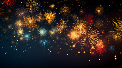 Fireworks background for celebration, holiday celebration concept