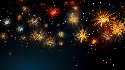 Fireworks background for celebration, holiday celebration concept