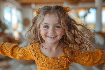  Young Girl Smiling, Dancing Viral Choreography with Joy. © _veiksme_