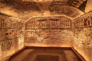 Emplacement du sarcophage de Ramses IX , vallée des rois , Egypte