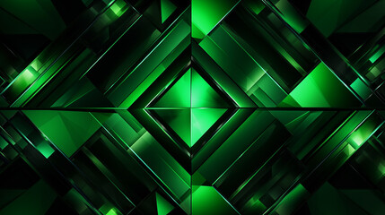 Symmetrical Green Geometric Reflection