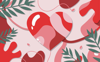 Abstract background poster. Good for fashion fabrics, postcards, email header, wallpaper, banner, events, covers, advertising, and more. Valentine's day, women's day, mother's day background.