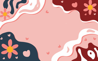 Abstract background poster. Good for fashion fabrics, postcards, email header, wallpaper, banner, events, covers, advertising, and more. Valentine's day, women's day, mother's day background.