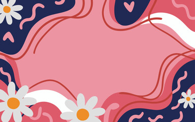 Abstract background poster. Good for fashion fabrics, postcards, email header, wallpaper, banner, events, covers, advertising, and more. Valentine's day, women's day, mother's day background.