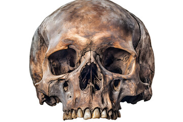 Obraz premium skull on white