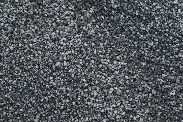 Pile of gravels for exterior landscaping work, paths and parkings