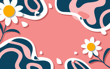 Abstract background poster. Good for fashion fabrics, postcards, email header, wallpaper, banner, events, covers, advertising, and more. Valentine's day, women's day, mother's day background.