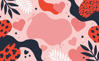 Abstract background poster. Good for fashion fabrics, postcards, email header, wallpaper, banner, events, covers, advertising, and more. Valentine's day, women's day, mother's day background.