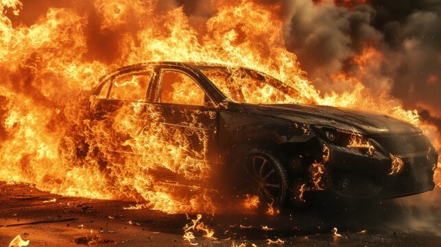 car in fire