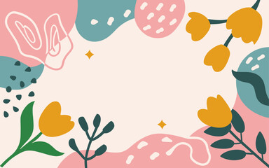 Spring abstract background poster. Good for fashion fabrics, postcards, email header, wallpaper, banner, events, covers, advertising, and more. Valentine's day, women's day, mother's day background.