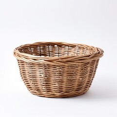 Basket on white background