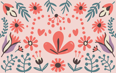 Abstract background poster. Good for fashion fabrics, postcards, email header, wallpaper, banner, events, covers, advertising, and more. Valentine's day, women's day, mother's day background.