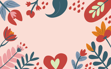 Abstract background poster. Good for fashion fabrics, postcards, email header, wallpaper, banner, events, covers, advertising, and more. Valentine's day, women's day, mother's day background.