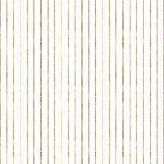 Gold striped seamless pattern. Luxury festive geometric background. - 719027015