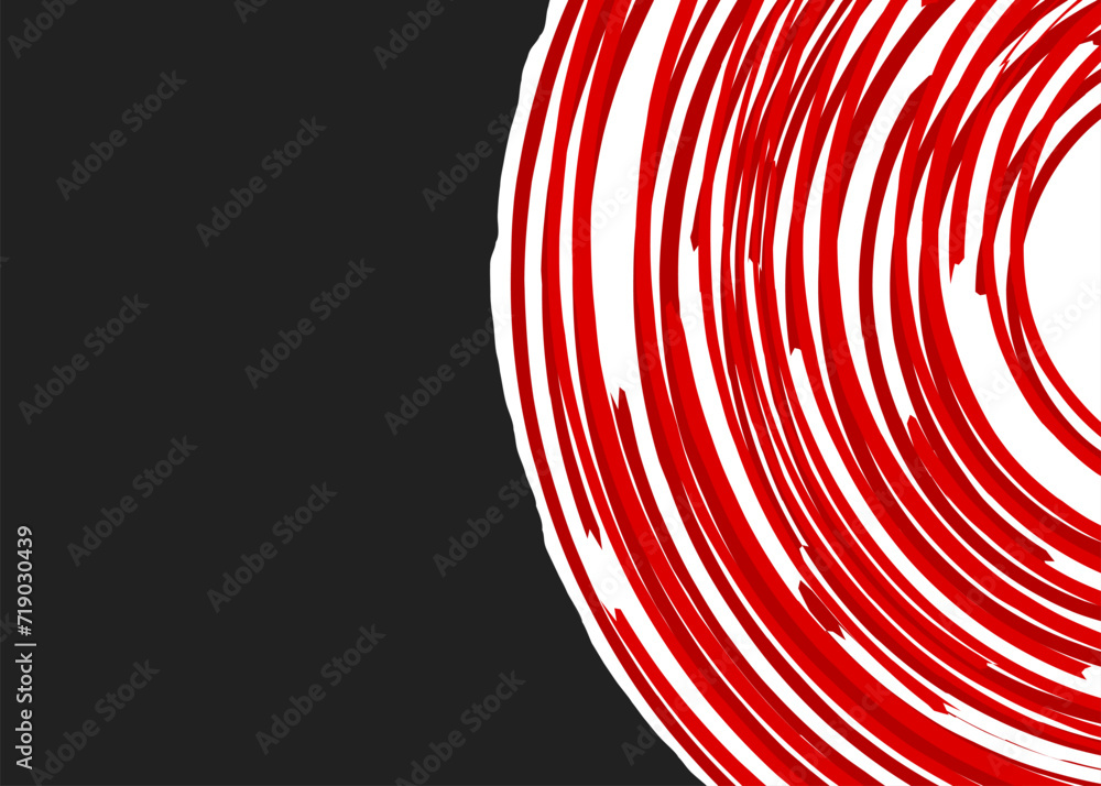 Poster minimalist background with curved swirl lines pattern and with some copy space area