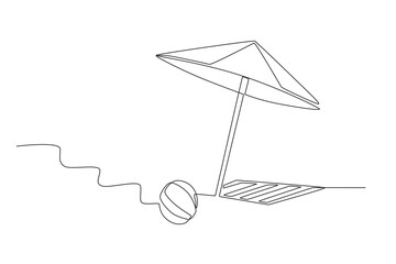 Folding tent on the beach