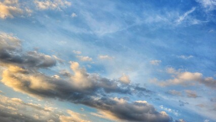 Cloudscape has been developing in gorgeous form. This image has been taken at sunset.