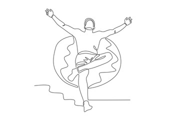 A man sunbathing while posing