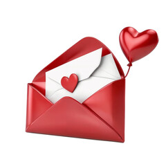 Love letters, envelope with hearts,concept of love.