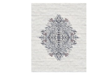 
decorative rug for the interior isolated on white background, home decor, 3D illustration, cg render
