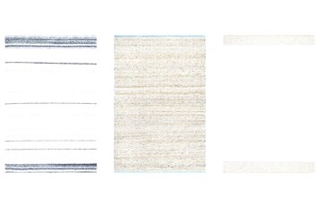 
decorative rug for the interior isolated on white background, home decor, 3D illustration, cg render
