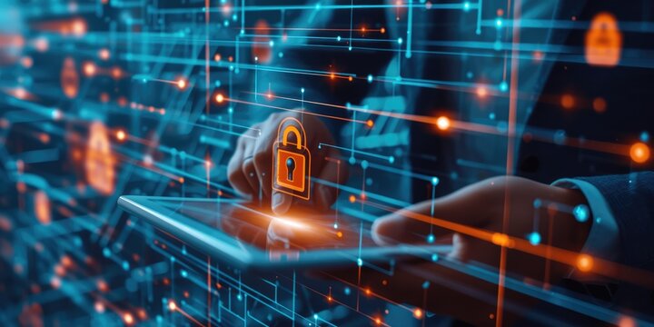 cyber security business concept background