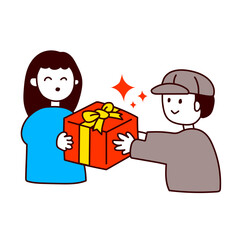 プレゼント受け取り