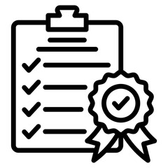 Compliance Check Icon Element For Design