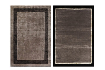 Fototapeta premium decorative rug for the interior isolated on transparent background, home decor, 3D illustration, cg render