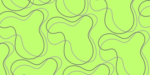 Abstract line on a green background. Black abstract line banner on green background.