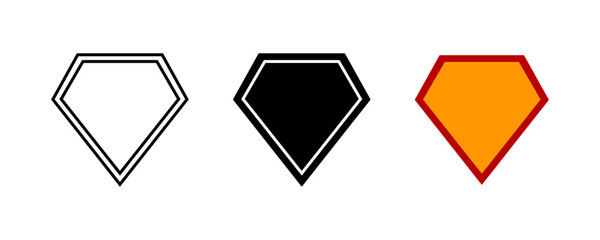 Hero logo icon set. Vector illlustration design.